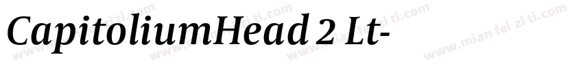 CapitoliumHead 2 Lt字体转换